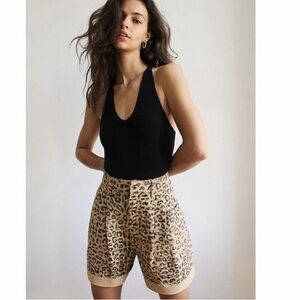 We The Free | Dogtown High Rise Leopard Denim Shorts